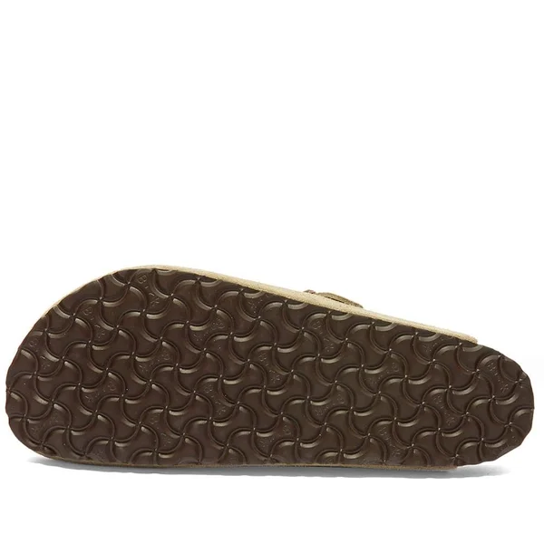BIRKENSTOCK Boston Suede Leather Taupe Clogs