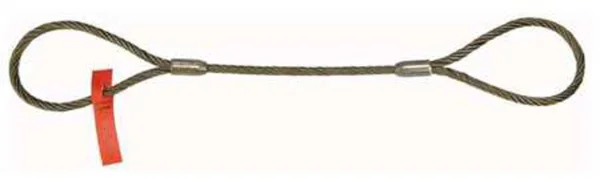Sling - Wire Rope, 16 ft L, Vert Cap 7800 lb