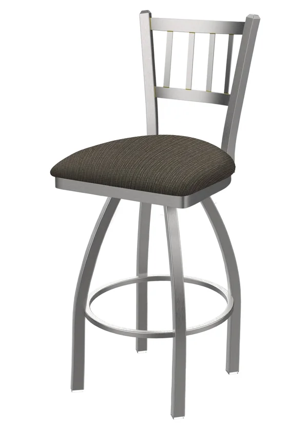 Holland Bar Stool 810 Contessa 30x22 Bar Stool, Stainless Finish, Axis Willow Seat