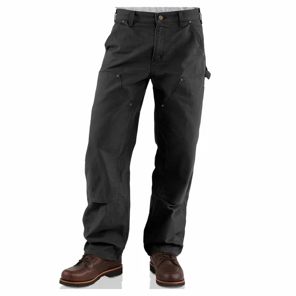 Men's Washed-Duck Double Front Work Dungaree - Carhartt Brown, 38X36