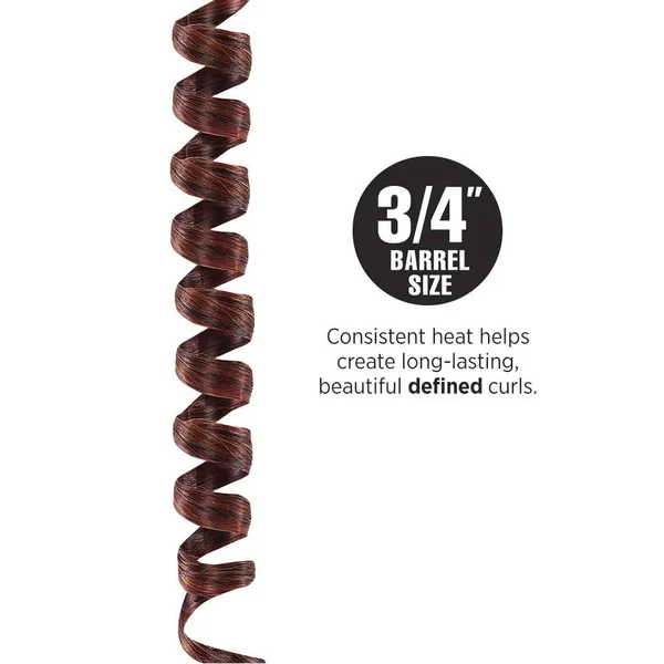 Hot Tools Professional Black Gold Spiral Curling Iron + Wand - 3/4 inch