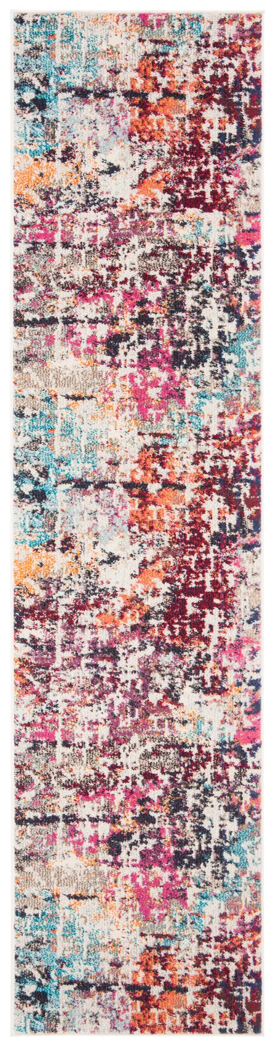 Safavieh Madison MAD458C 5&3x22 x 7&6x22 Red, Light Blue Area Rug