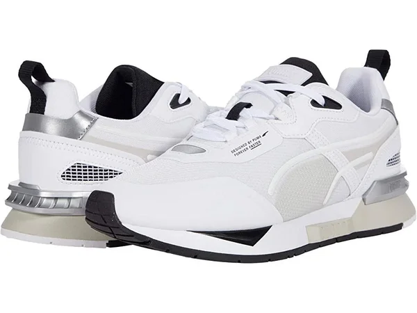 Puma Mirage Tech Core Sneakers - White/Grey/Violet, 8.5