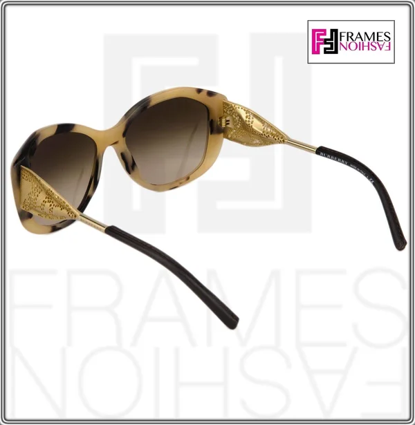 Burberry 4208Q Sunglasses 350113 Light Brown