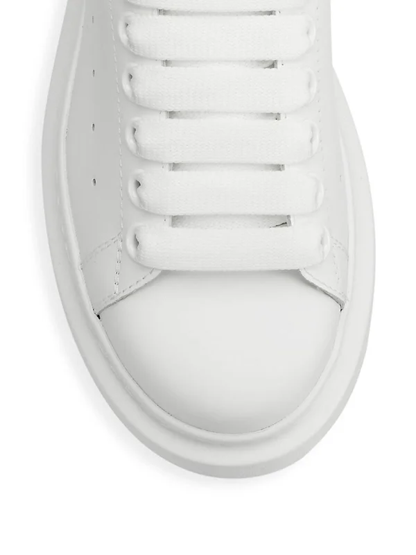 Alexander McQueen Women's Leather Sneakers - White - 5 US