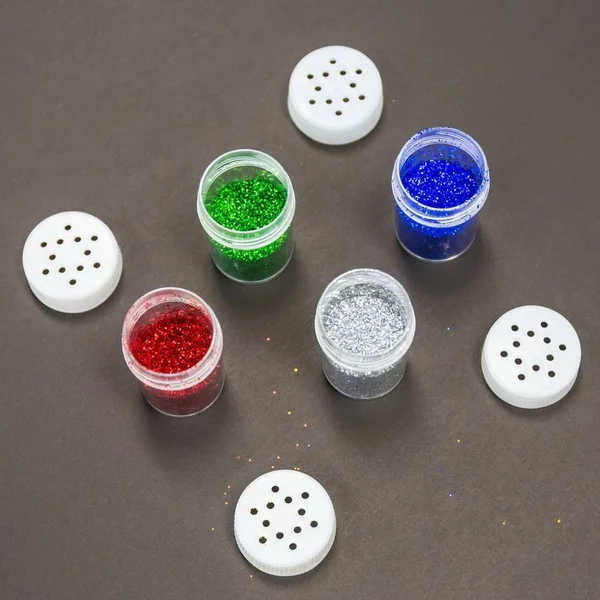 Bazic 8g - 0.28 oz. 4 Primary Color Glitter Shaker