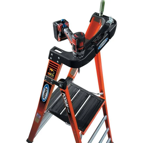 Werner 12ft Reach Height Fiberglass Podium Ladder 6ft Type iA PDIA06