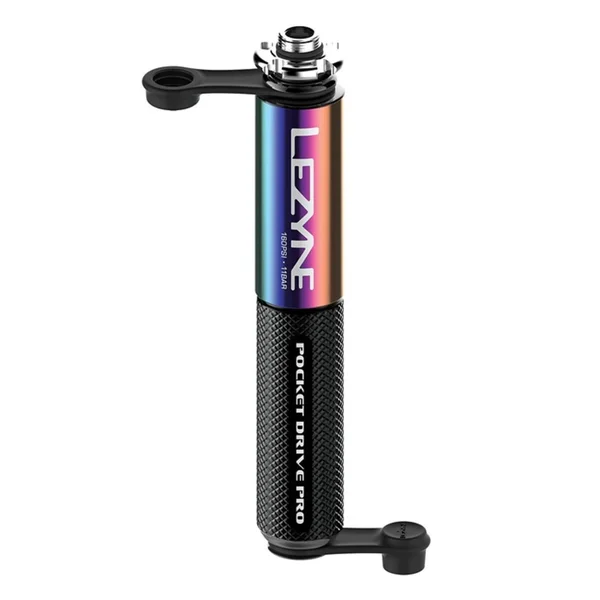 Lezyne, Pocket Drive Pro Pump Neo Metallic, Black