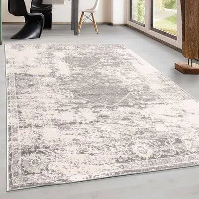 Azulejos Oriental Gray/Ivory Area Rug Langley Street Rug Size: Rectangle 9& x 12&