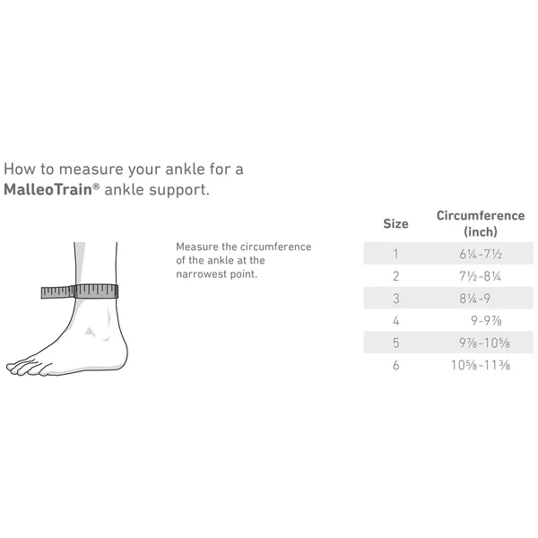 Bauerfeind MalleoTrain Ankle Support Left 3 Titanium
