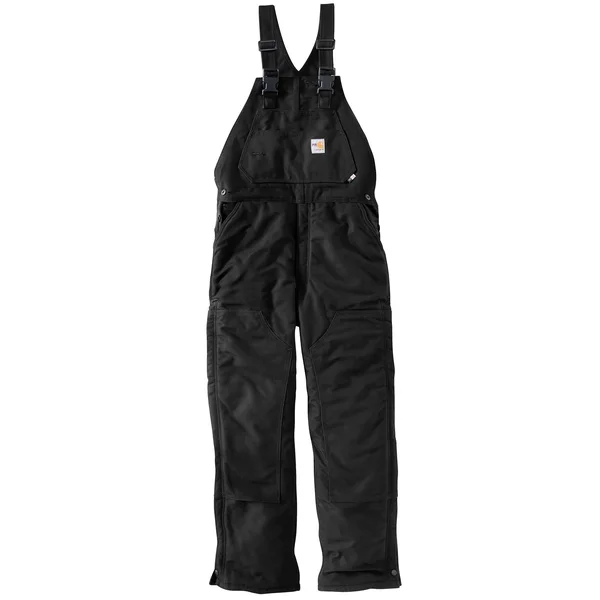 Carhartt Men's Flame Resistant Duck Bib Overall, 101627, Black