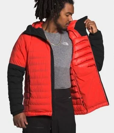 The North Face Men's Summit L3 50/50 Down Hoodie - XL - Flare - TNF Black
