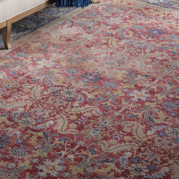 Nourison Global Vintage GLB02 Area Rug, Red, 2&4x22 x 8& Runner