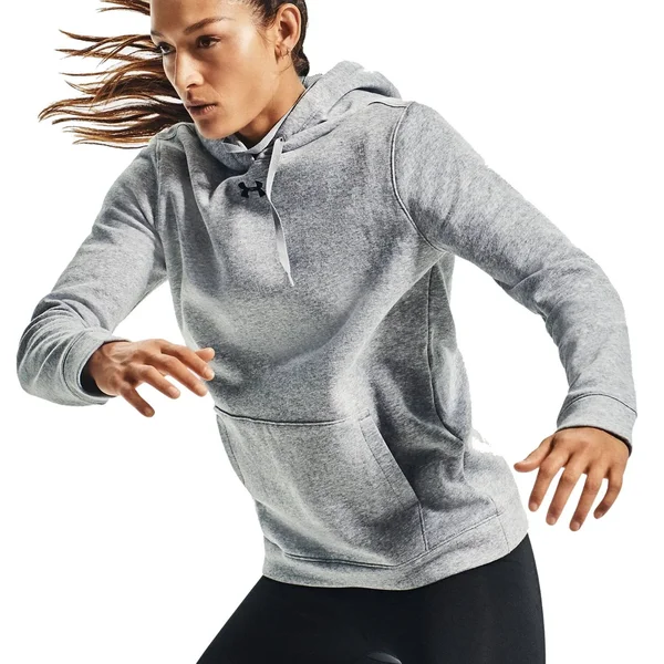 Under Armour Women's Hustle Fleece Hoody - Gold, XL