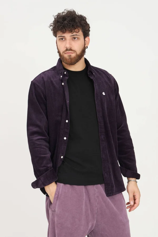 Carhartt WIP L/S Madison Cord Shirt - Dark Iris - Wax - M - Men