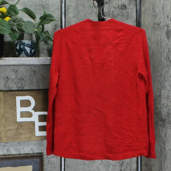 Charter Club Women's Cashmere Open Front Cardigan Sweater - Red