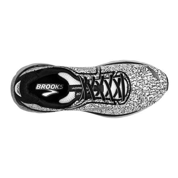 Women's Brooks Adrenaline GTS 20 Running Shoe - White/Black - Size 5.5