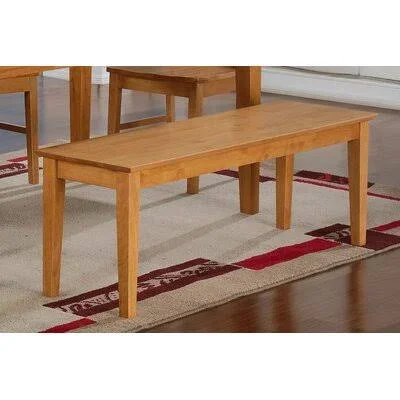Smyrna Wood Bench Charlton Home Color: Oak