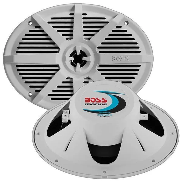 Boss Audio MR692W 6x22 x 9x22 2-Way 350W Marine Full Range Speaker - White