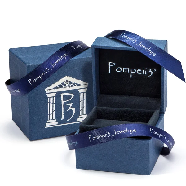 Pompeii3 1 1/10ct Cushion Halo Diamond Engagement Wedding Ring Set 10K White Gold - Size 4.5