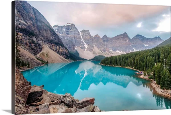 Moraine Lake - Banff National Park, Alberta, Canada, Canvas Wall Art, 36x24, Great Big Canvas