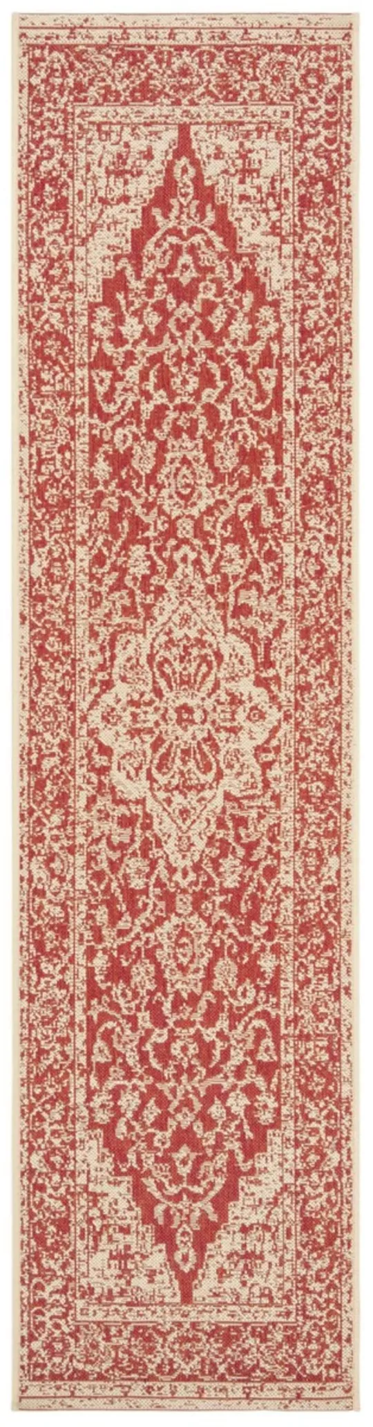 Safavieh LND137Q-3 3 x 5 ft. Linden 100 Rectangle Rug Red & Creme