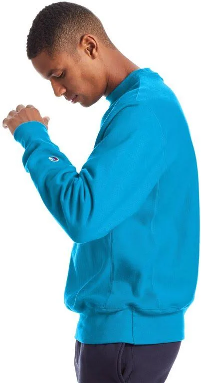 Champion Life Adult REVERSE Weave Crew, XS, Deep Blue Water, Men's