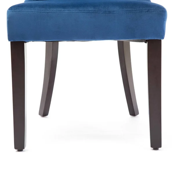 BELLEZE 2 Pcs Dining Chair Upholstered Armless Accent Side Chair Home Kitchen Furniture, Blue