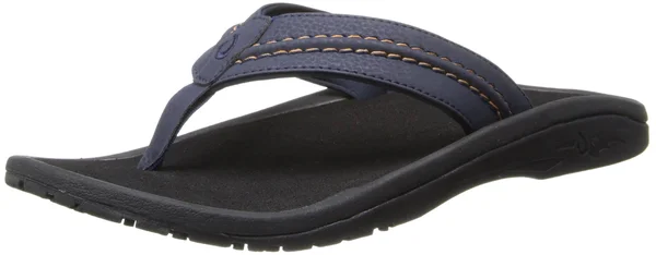 Olukai Men's Hokua - 7, Trench Blue/Black
