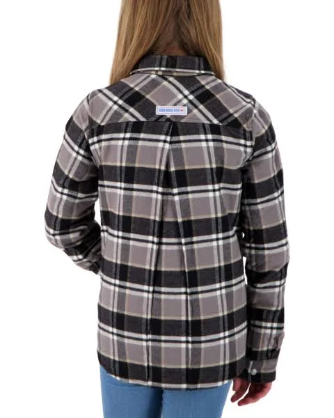 Obermeyer Teen Girl's Avery Flannel Jacket - L - Berm Plaid