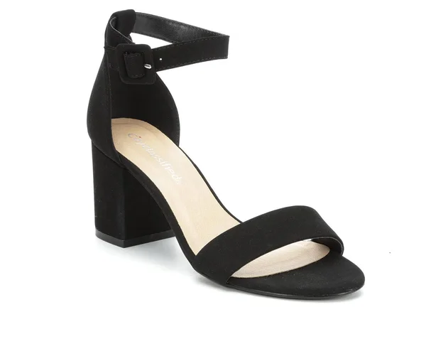 Women's City Classified Cake Heeled Sandals in Black Size 10 Medium