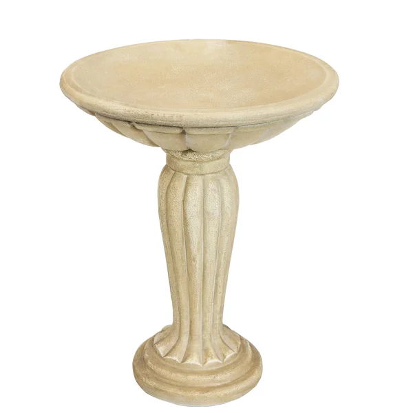 Sunnydaze Grecian Garden Reinforced Concrete Bird Bath - 16-inch