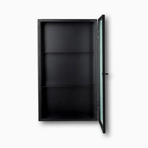 Ferm Living Haze Wall Cabinet - Reeded Glass - Black