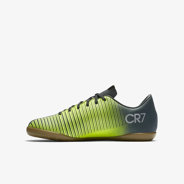 Nike Kids MercurialX Victory VI CR7 Indoor Soccer Shoes Seaweed/Volt/Hasta/White - 1