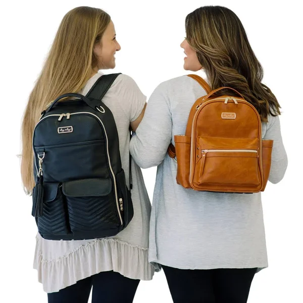 Itzy Ritzy - Jetsetter Black Boss Backpack Diaper Bag