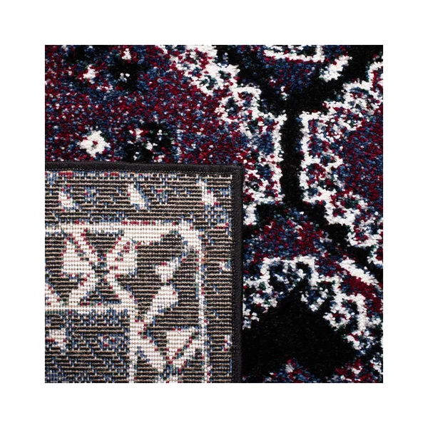 Vintage Hamadan VTH293V Purple, Black - 2-3 x 8