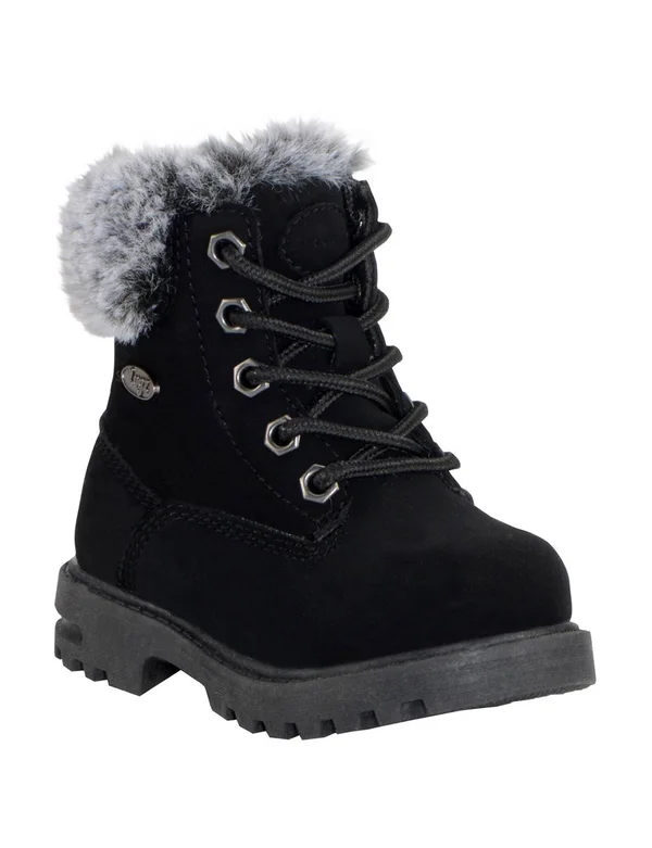 Lugz Empire Hi Fur T - Girls 6 Toddler Black Boot Medium