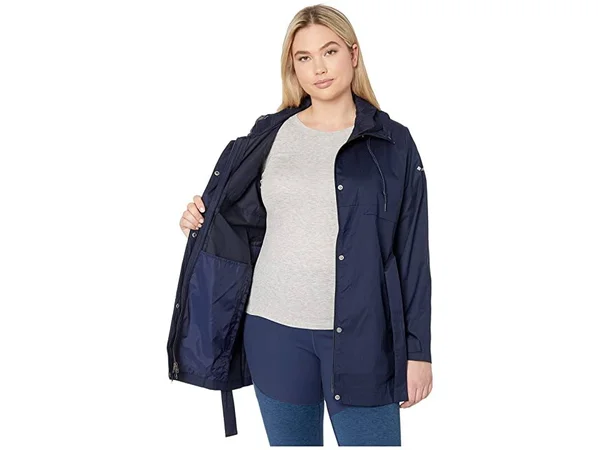 Columbia Pardon My Trench Rain Jacket - Women's Dark Nocturnal, 1x