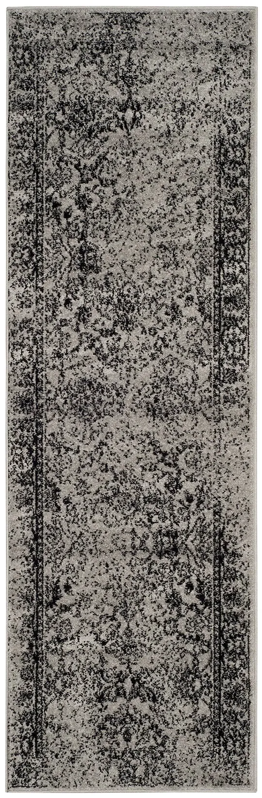 Safavieh Adirondack ADRW109B 2&6x22 x 12&0x22 Runner Grey - Black Area Rug