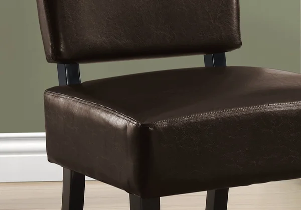 27.5x22 x 22.75x22 x 31.5x22 Charcoal, Foam, Solid Wood, Leather-Look - Accent Chair