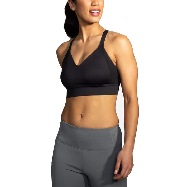 Brooks Women's Drive Interlace Run Bra Black 32 A/B