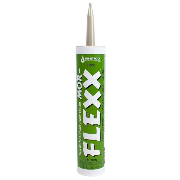 Sashco 15010 Mor-Flexx Caulking for Mortar - 10.5 Ounce Cartridge, Beige (Pack of 12)