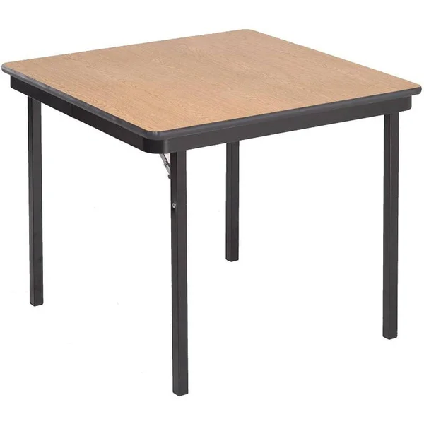 AmTab SQ36DP Folding Table, Plywood Core, Square, 36x22 Width x 36x22 Length x 29x22 Height, Multiple Color