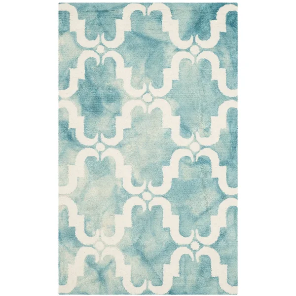 Safavieh Dip Dye DDY536N Navy, Ivory Rug 9&X 12& Rectangle