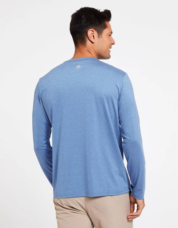 Sun Protective Long Sleeve T-Shirt UPF50+ for Men, UV Protection Black