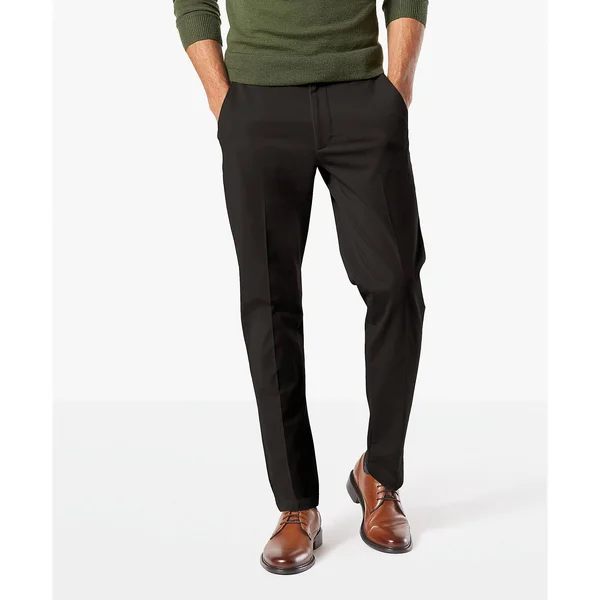 Dockers Men S Slim Fit Workday Khaki Smart 360 Flex Pants D1, Black