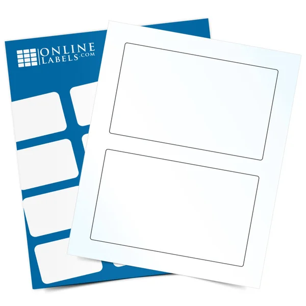 6.75x22 x 4.25x22 Priority Mail Labels - 100 Sheets, Clear Gloss Laser