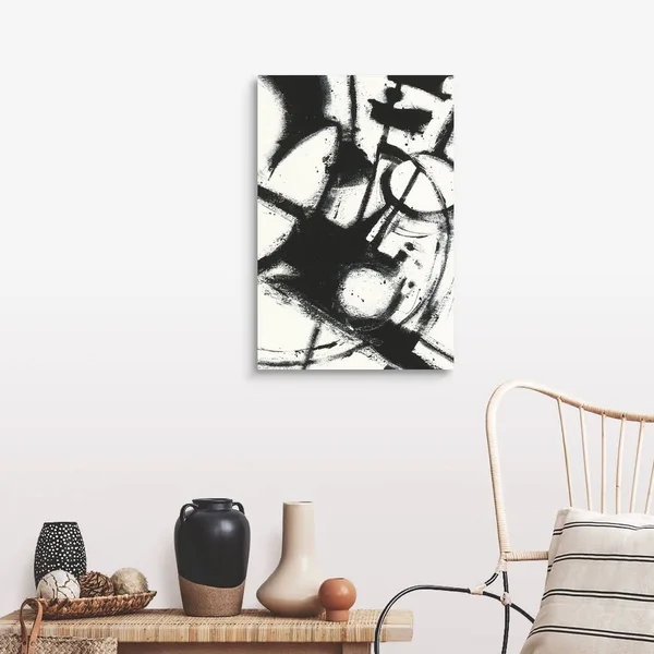 Expression Abstract II White - Canvas Wall Art, 20x30, Great Big Canvas