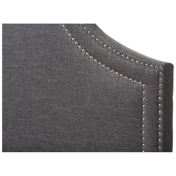 Baxton Studio Avignon Contemporary Upholstered Headboard, Greyish Beige, Full