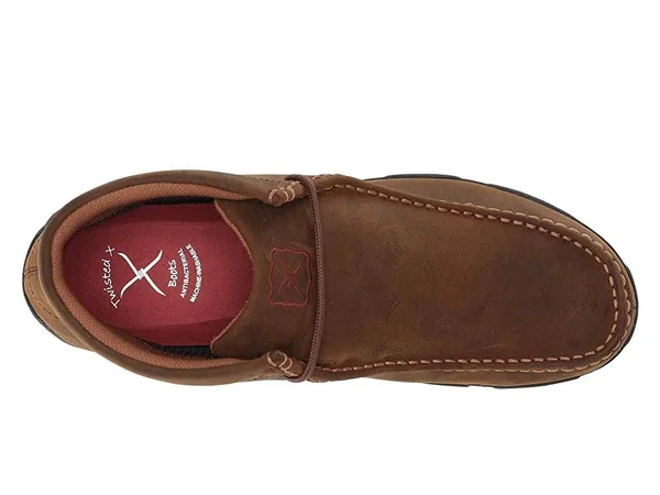 Twisted x Men's Waterproof Driving Mocs - Distressed Saddle